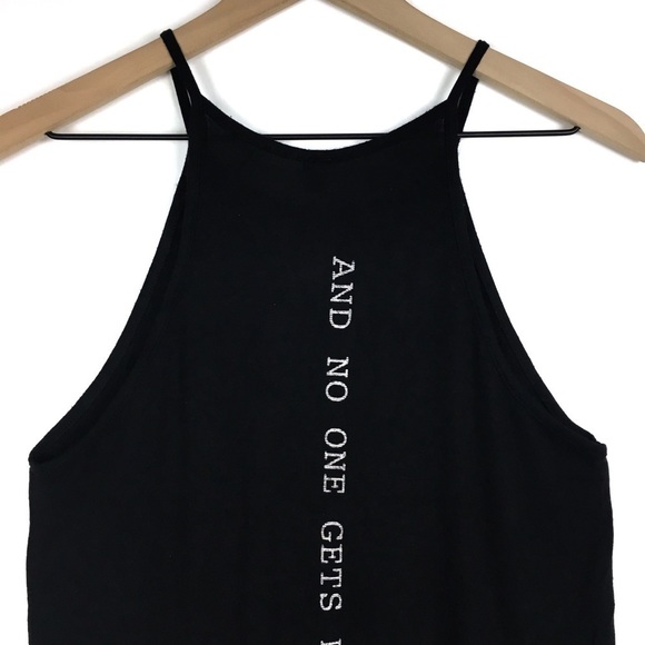 Coffee Cup Tank Top Hi Neck Give Me Coffee & No One Gets Hurt Novelty Shirt Java - Picture 7 of 9